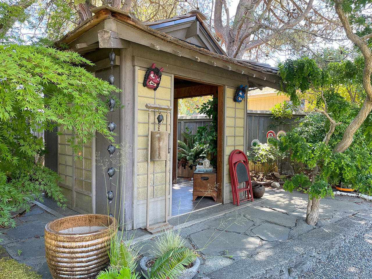 The Teahouse at Mikayo’s Garden will be part of the 2024 Petals and Pathways Garden Tour. (Cathy Wagner)