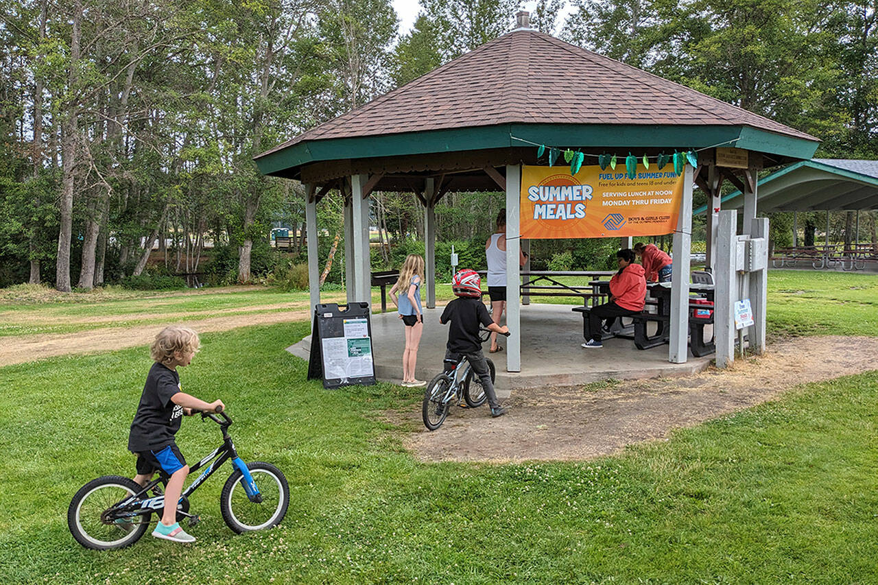 Children can receive free lunches on weekdays throughout the summer at multiple locations across Sequim and Port Angeles. Carrie Blake Community Park in Sequim is one of 14 locations between the two cities offering meals through late August. (Boys & Girls Clubs of the Olympic Peninsula)