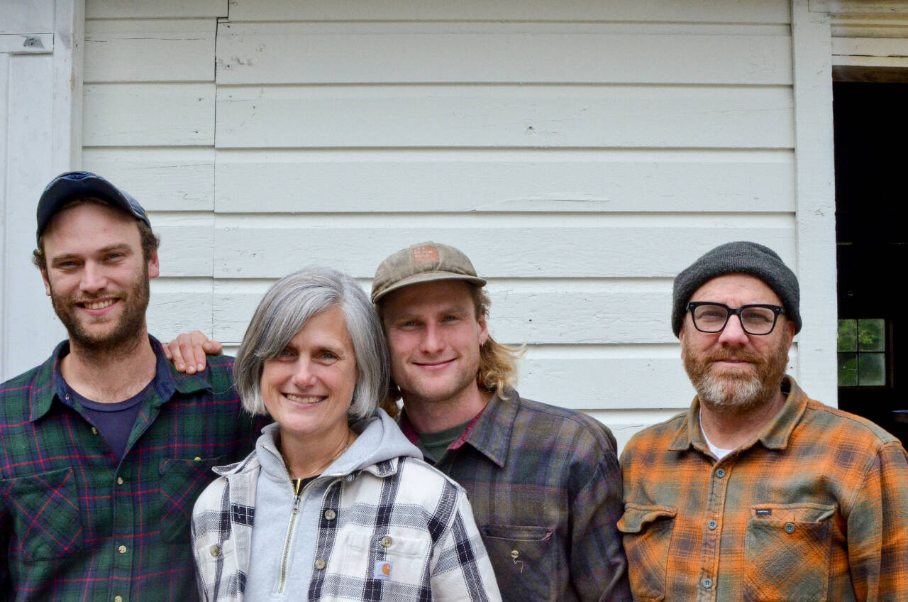 The De Koch family at the Quilcene Lantern on May 29. From left to right are Willem, Laurie, Bergen and Steve. (Elijah Sussman/Olympic Peninsula News Group)