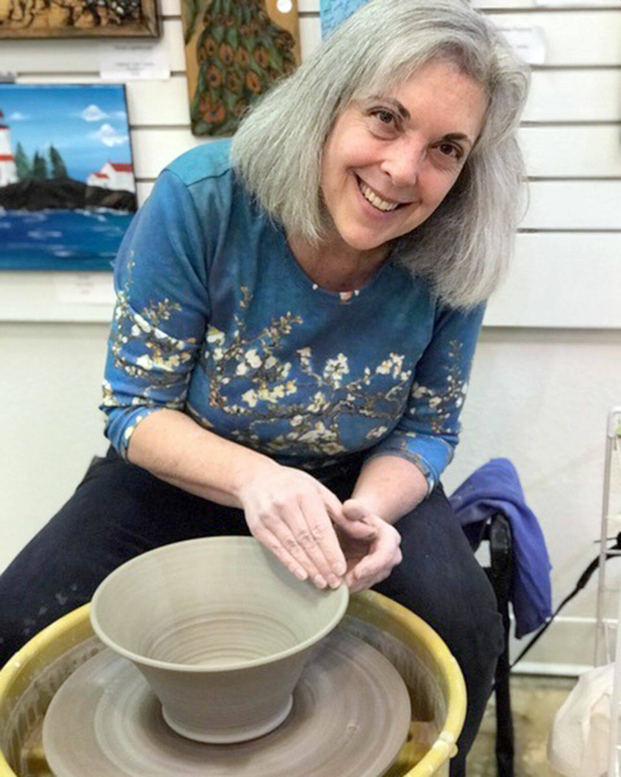 Potter Janet Piccola is one of August’s featured artists at Blue Whole Gallery.