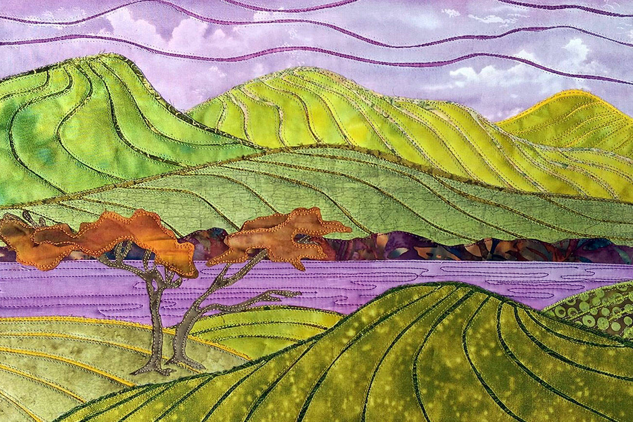 “Nature’s Tapestry” by Merrie Jo Schroeder is on exhibit at Wilderbee Farms during September.