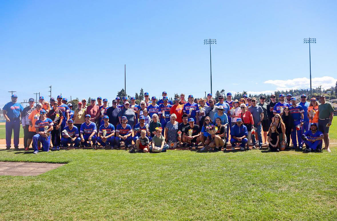 The Port Angeles Lefties recognized their summer 2024 host families prior to a recent contest at Civic Field.