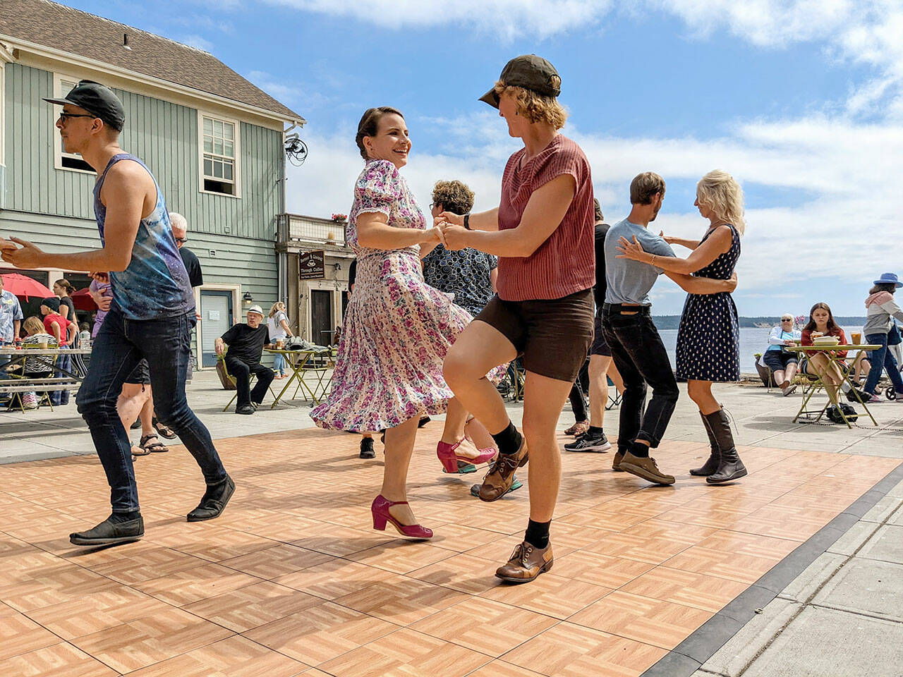 The Lindy Hop Community Dance Class will take place from 4 p.m. to 7 p.m. Friday at Tyler Plaza, taught by Michael McCurdy and Sarah Peller, is set to live music by the Jonas Myers Quartet. (Gage Pacifera)