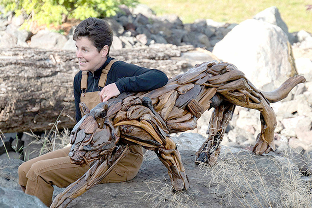 Molly Omann will show her driftwood sculptures at the Sequim Art Museum in September.