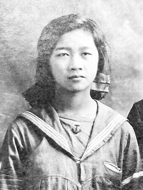 Eunice Lum, Sue and Mary’s eldest daughter. The image is from a 1922 girl’s sunday school class at the First Baptist Church. Eunice would be about 11 years old.