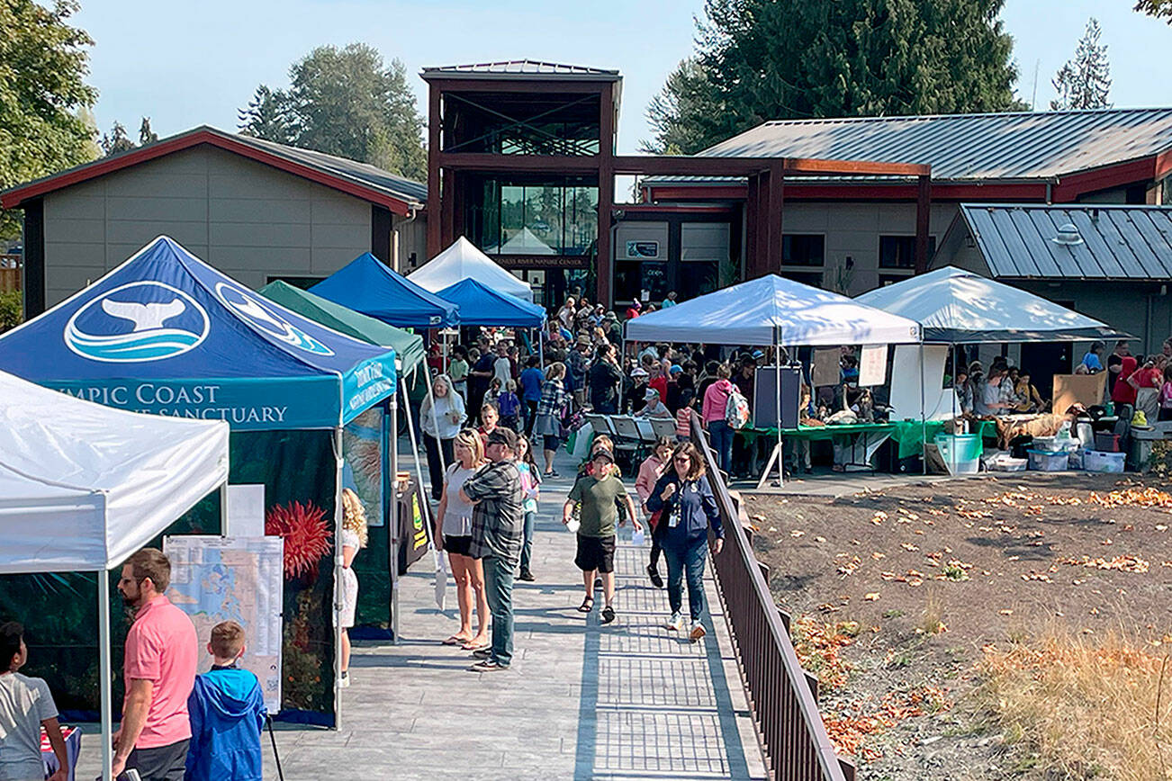 Nineteen agencies are anticipated to have interactive booths for visitors at the Dungeness River Festival set for Friday at Railroad Bridge Park. (Matthew Nash/Olympic Peninsula News Group)