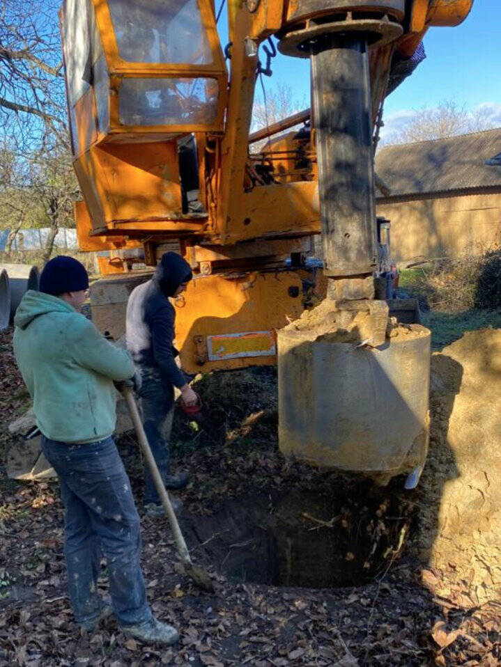 Two wells have been dug for four future homes in Western Ukraine to house up to 40 orphaned/abandoned Ukrainian children from the Russian invasion. Michael Cimino through Gardiner Community Church seeks financial support to finish funding the first house for about $22,500. (Photo courtesy Michael Cimino)