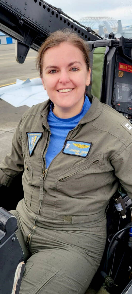 Lt. Cmdr. Lyndsay P. Evans.