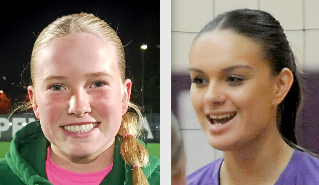 Mariah Traband, Port Angeles soccer and Arianna Stovall, Sequim volleyball.