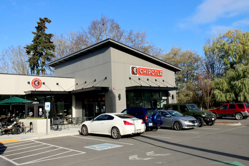 Chipotle Mexican Grill opens today at 2021, Suite B, U.S. Highway 101 in Port Angeles. The fast food restaurant features freshly prepared burritos, burrito bowls, salads and tacos. (Dave Logan/for Peninsula Daily News)