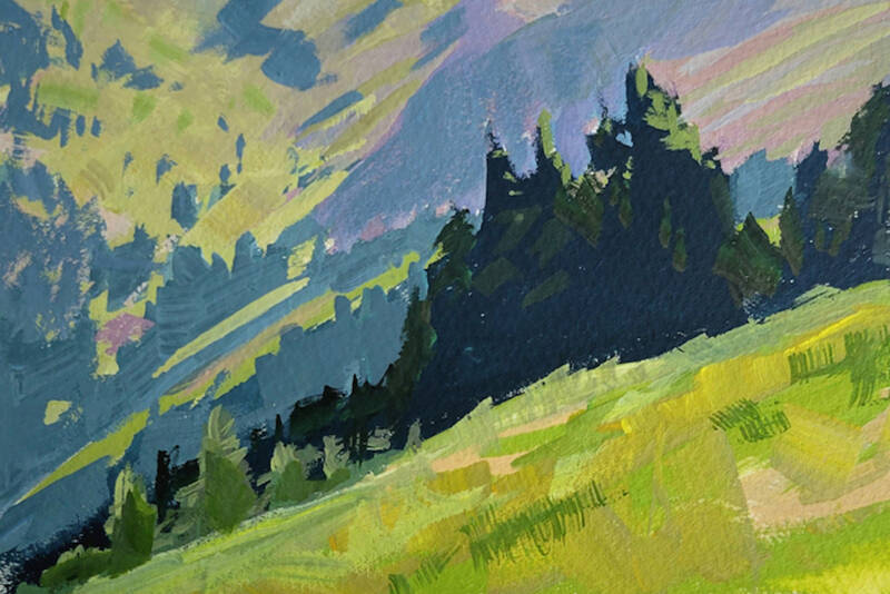 “Obstruction Point” by Anne Pfeiffer of Port Angeles is part of “Small Expressions,” the wide-ranging show which will open Friday at Northwind Art’s Jeanette Best Gallery in Port Townsend.