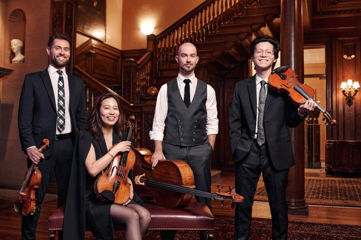 Tickets for Field Hall’s Winter/Spring 2025 season, which includes a performance by the Dover Quartet, are available now. Roy Cox photo /courtesy Field Hall