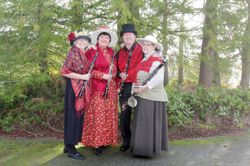 Toot Sweet, from left, Jan Proebstel, Nancy Peterson, Mark Holman and Vicky Blakesley, will perform Thursday at the Candlelight Concert series in Port Townsend.