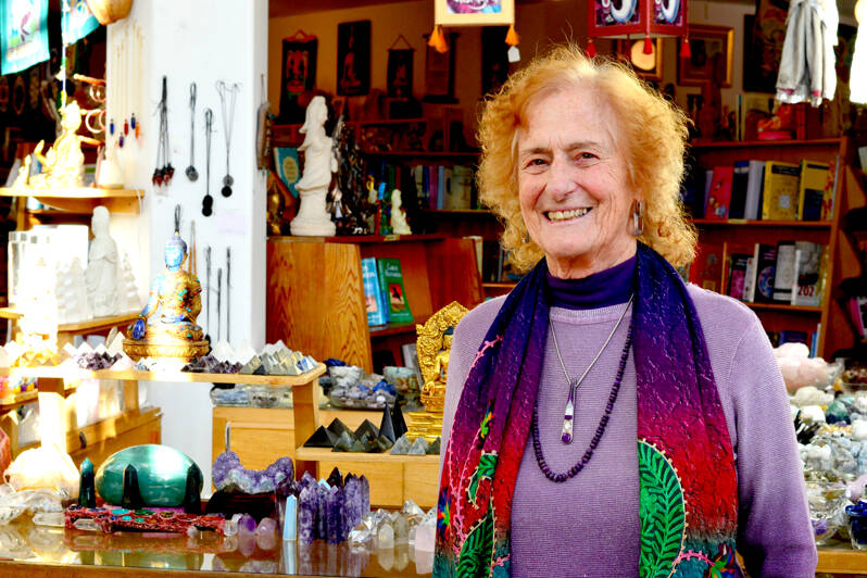 Jill Spier will close her Port Townsend shop, Phoenix Rising, in February after 38 years. (Diane Urbani de la Paz/for Peninsula Daily News)