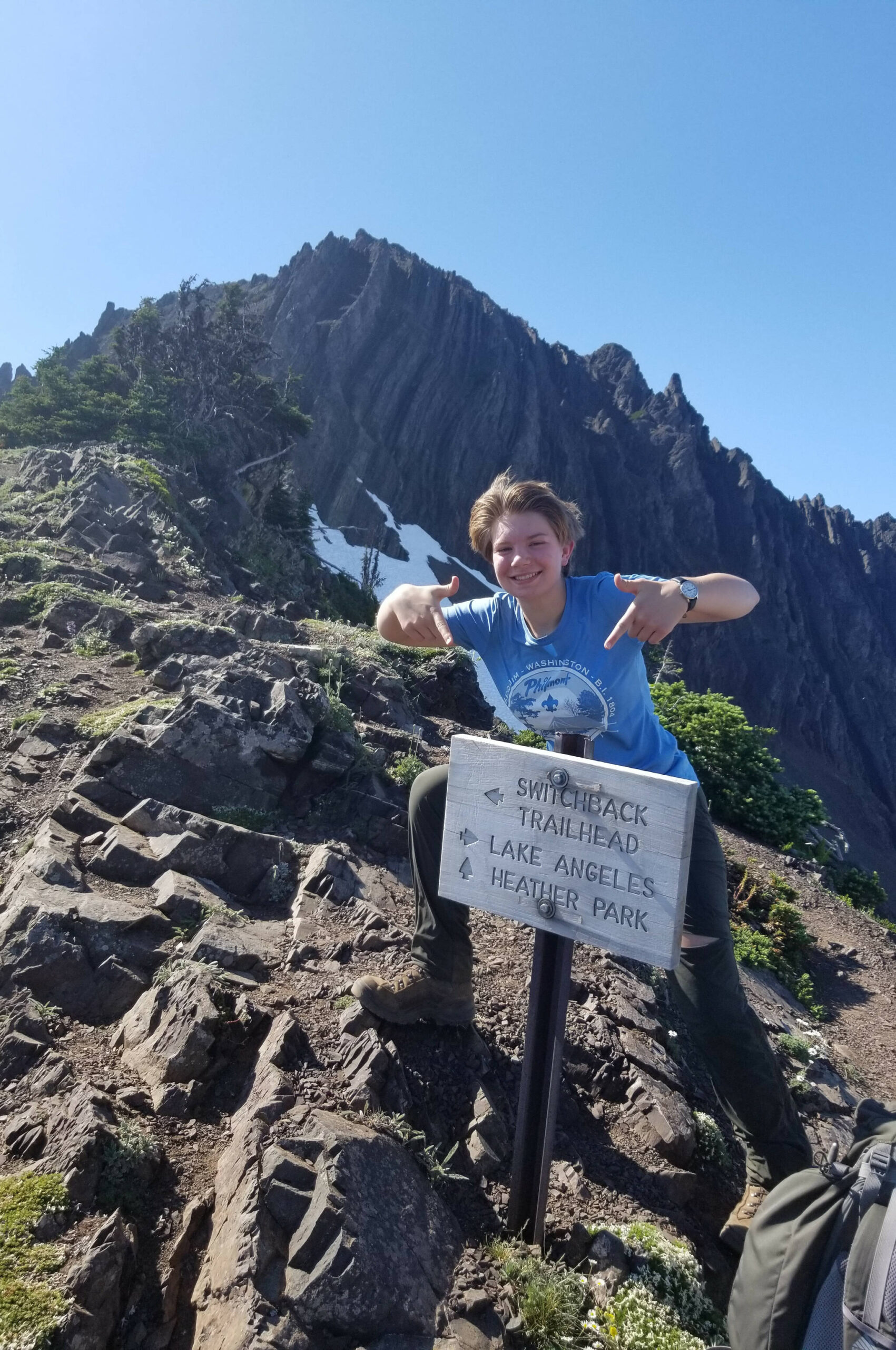 Peter Craig
Scout Grace Kathol enjoys a hike on Klahhane Ridge.