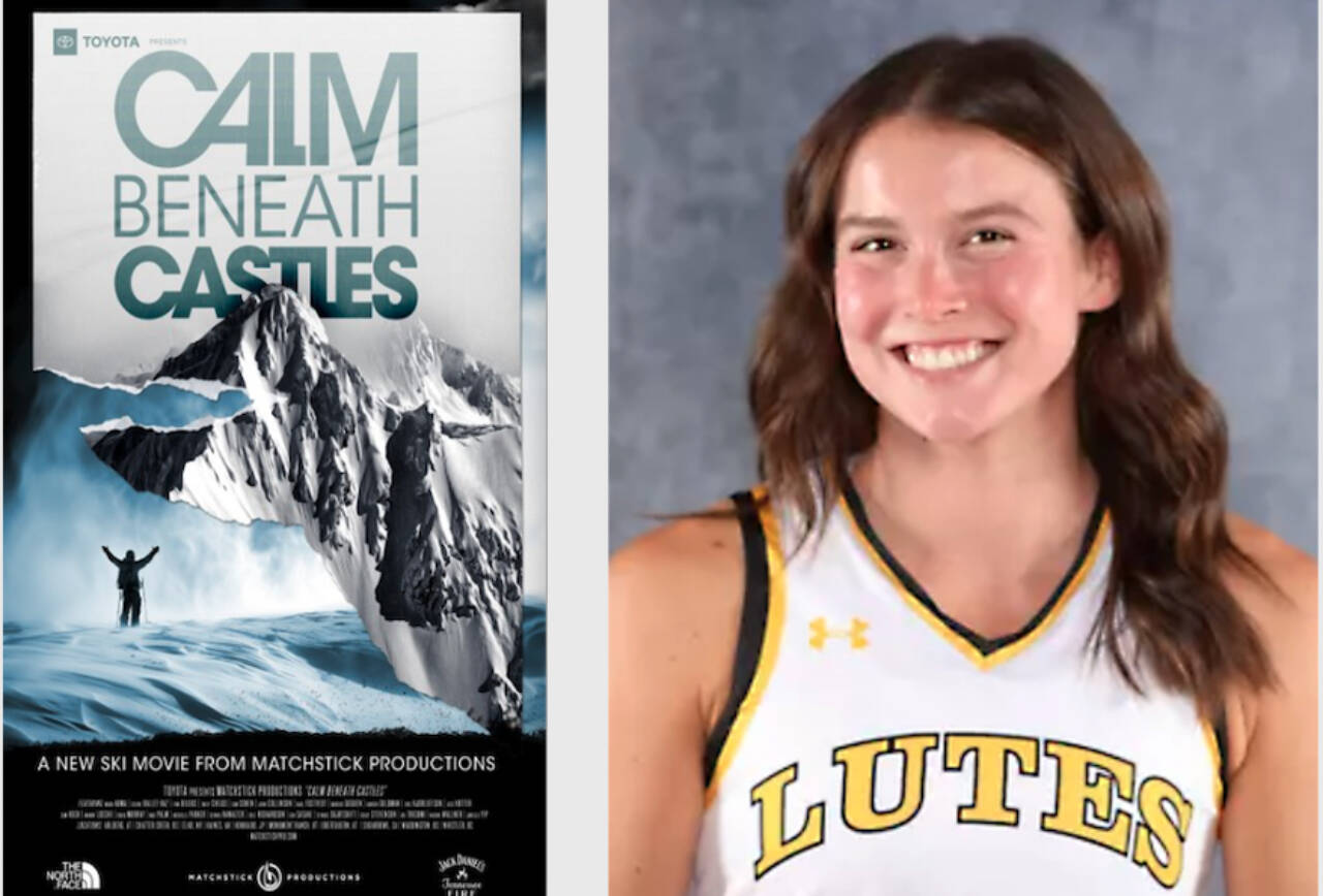 Left, Calm Beneath Castles will be shown at the Port Angeles Field Hall and Events Center on Jan. 16. Right, Jaida Wood, Pacific Lutheran University.