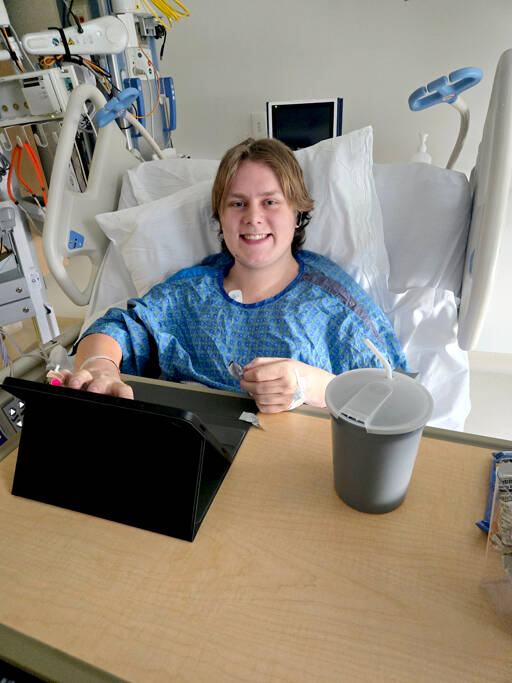 Landon Smith, 19, is waiting for a heart transplant at Children’s Hospital of Seattle. (Michelle Smith)